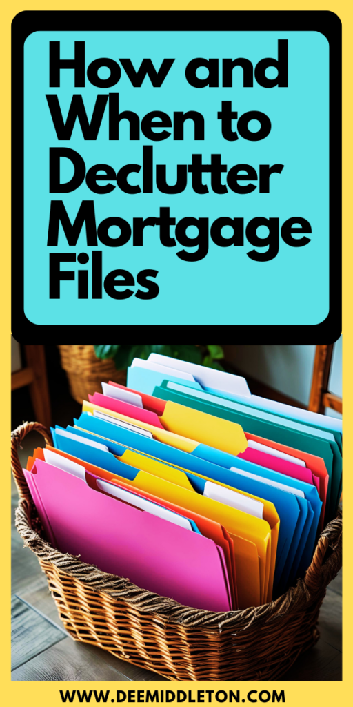 How and When to Declutter Mortgage Files - How To Declutter PapersOrganizing DocumentsWhat Papers Do I Need To KeepPaper StackDecluttering PaperworkOrganizing Paper ClutterDecluttering PaperHow To Declutter Paper PilesTips For Reducing Paper Clutter