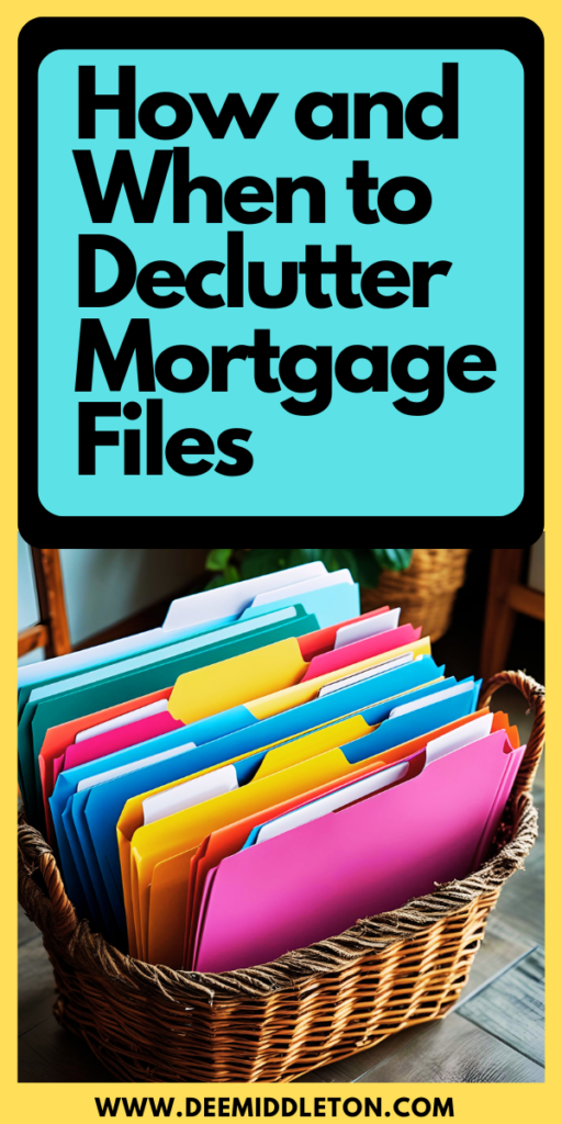 How and When to Declutter Mortgage Files - How To Declutter PapersOrganizing DocumentsWhat Papers Do I Need To KeepPaper StackDecluttering PaperworkOrganizing Paper ClutterDecluttering PaperHow To Declutter Paper PilesTips For Reducing Paper Clutter