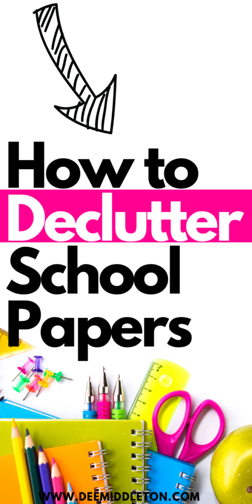How to Declutter School Papers - School Paper OrganizationSpecial LettersSchool PaperPaper ClutterClearing ClutterDiy Closet organizationOrganization KidsGarage OrganizationHouse organization