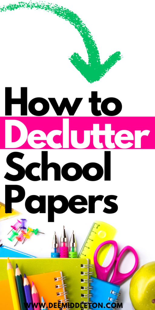 How to Declutter School Papers - School Paper OrganizationSpecial LettersSchool PaperPaper ClutterClearing ClutterDiy Closet organizationOrganization KidsGarage OrganizationHouse organization