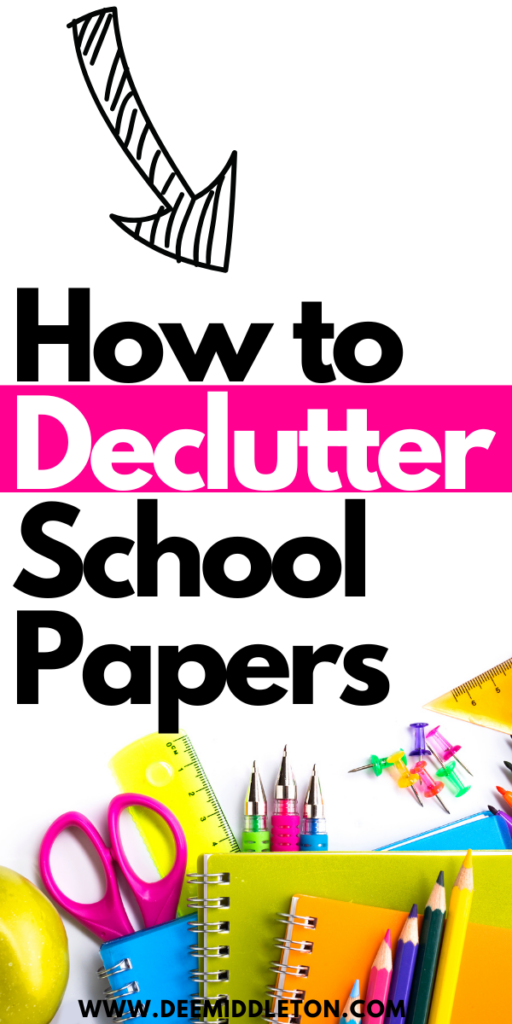 How to Declutter School Papers - School Paper OrganizationSpecial LettersSchool PaperPaper ClutterClearing ClutterDiy Closet organizationOrganization KidsGarage OrganizationHouse organization