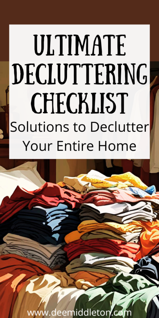 Ultimate Decluttering Checklist - Life Organization ChecklistDigital Declutter AestheticDigital DeclutterDecluttering ChecklistChecklist AppLife Organization BinderEstate Planning ChecklistDeclutter ChecklistGoal Board