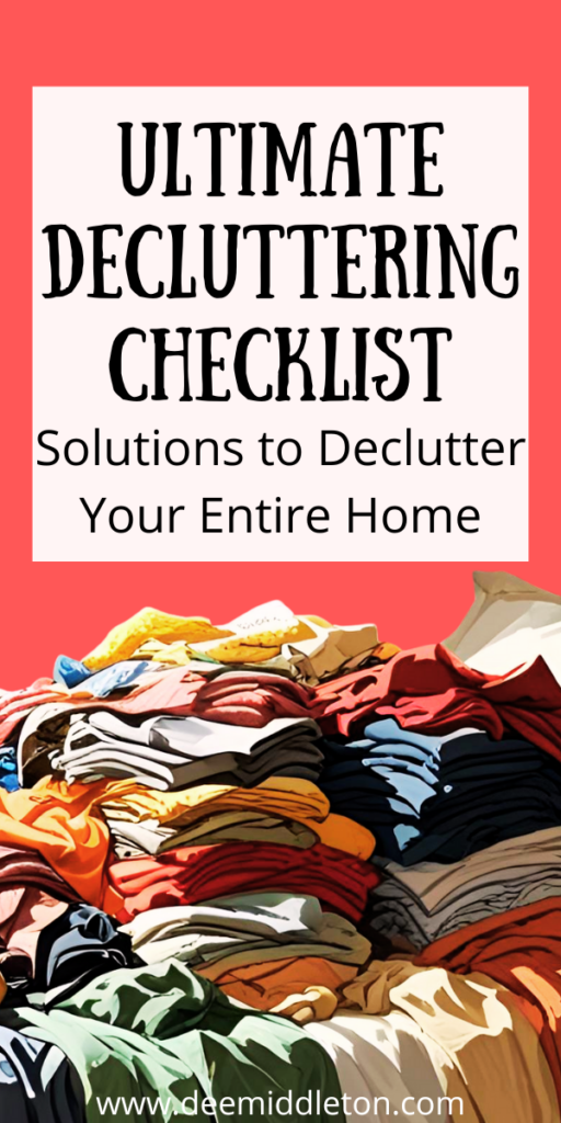 Ultimate Decluttering Checklist - Life Organization ChecklistDigital Declutter AestheticDigital DeclutterDecluttering ChecklistChecklist AppLife Organization BinderEstate Planning ChecklistDeclutter ChecklistGoal Board