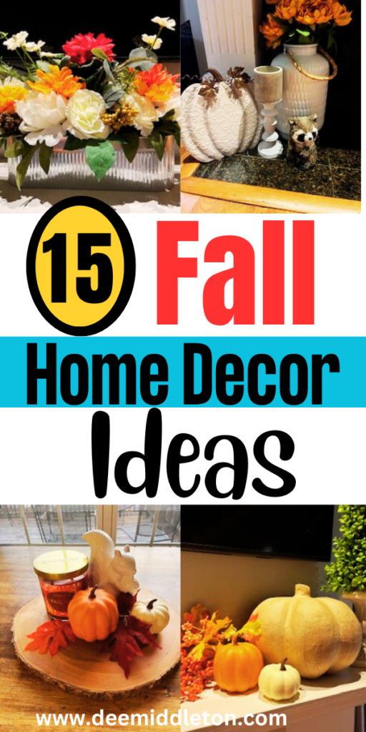 15 Fall Home Decor Ideas - Modern Fall StyleCheap Fall DecorFall Decor InspirationFall GetawaysRustic CenterpiecesHomemade decorFarmhouse Fall DecorSeasonal WreathsFarmhouse Fall