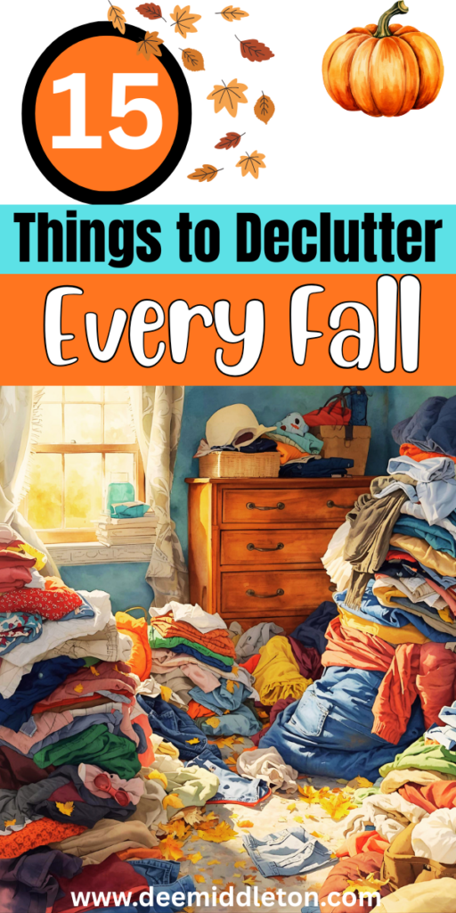 15 Things to Declutter Every Fall - Declutter Your HomeOrganizing Your HomeSimple LivingDeclutterStorage SolutionsFeelingsTips For DeclutteringDeclutter And OrganizeDecluttering IdeasDeclutter HelpDecluttering ListDecluttering InspirationDeclutter HomeFall CleaningFall Declutter