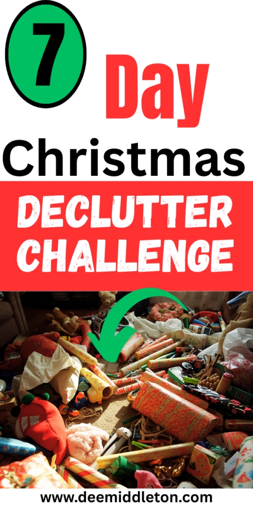 7 Day Christmas Declutter Challenge - How To Declutter In DecemberHoliday Decluttering GuideDeclutter List 2025Top 10 Areas To Declutter Before The HolidaysDeclutter Basement7-day Decluttering PlanKids Craft BoxChristmas CleaningDecluttering Inspiration