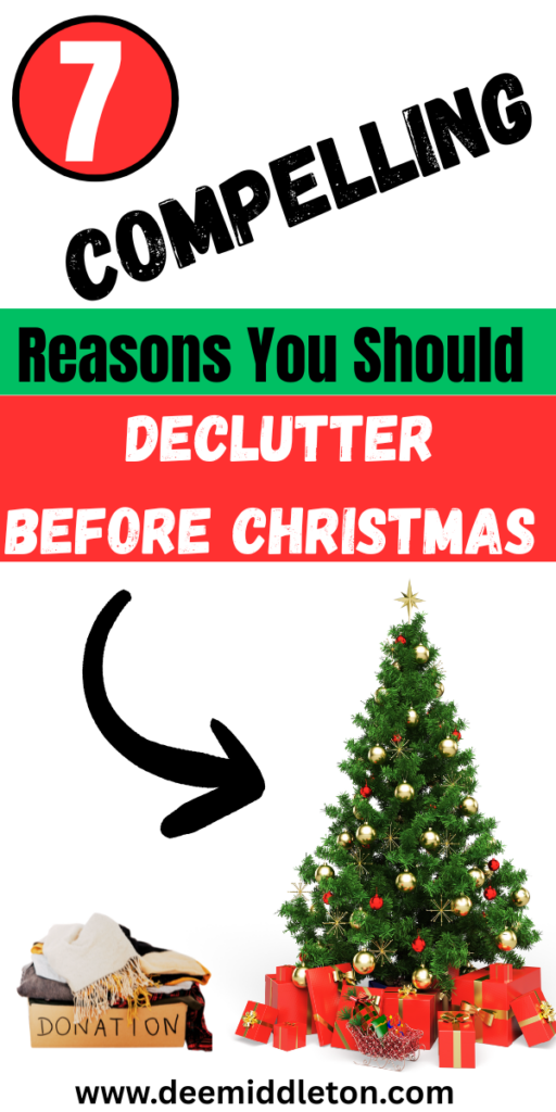 7 Reasons You Should Declutter Before Christmas - Organized Christmas DecorationsDeclutter ChallengeHoliday OrganizationPaper Christmas DecorationsClutter Free HomeOrganize DeclutterDeclutter Your HomeDiy Holiday DecorHouse Cleaning Tips