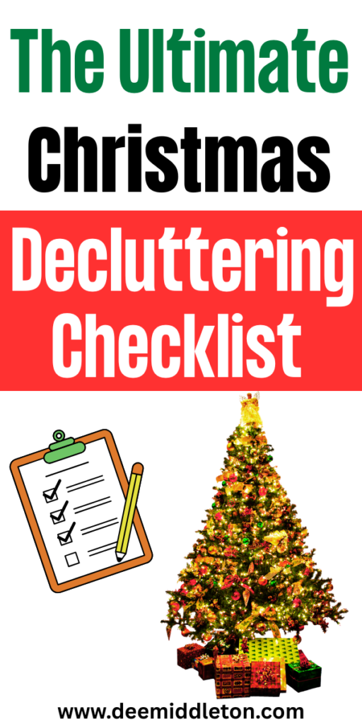 The Ultimate Christmas Decluttering Checklist - January Decor After ChristmasDecor After ChristmasJanuary DecorRecycle Christmas CardsDeclutter ChecklistDeclutter ChallengeFree Christmas GiftsChristmas OrganizationBudget HolidaysChristmas Decluttering TipsHow To Declutter In DecemberHoliday Decluttering TipsTop 10 Areas To Declutter Before The HolidaysWhy Is It So Hard To DeclutterDeclutter ChecklistChristmas Bucket ListChristmas BucketHoliday Organization