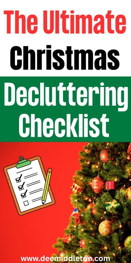 The Ultimate Christmas Decluttering Checklist - January Decor After ChristmasDecor After ChristmasJanuary DecorRecycle Christmas CardsDeclutter ChecklistDeclutter ChallengeFree Christmas GiftsChristmas OrganizationBudget HolidaysChristmas Decluttering TipsHow To Declutter In DecemberHoliday Decluttering TipsTop 10 Areas To Declutter Before The HolidaysWhy Is It So Hard To DeclutterDeclutter ChecklistChristmas Bucket ListChristmas BucketHoliday Organization