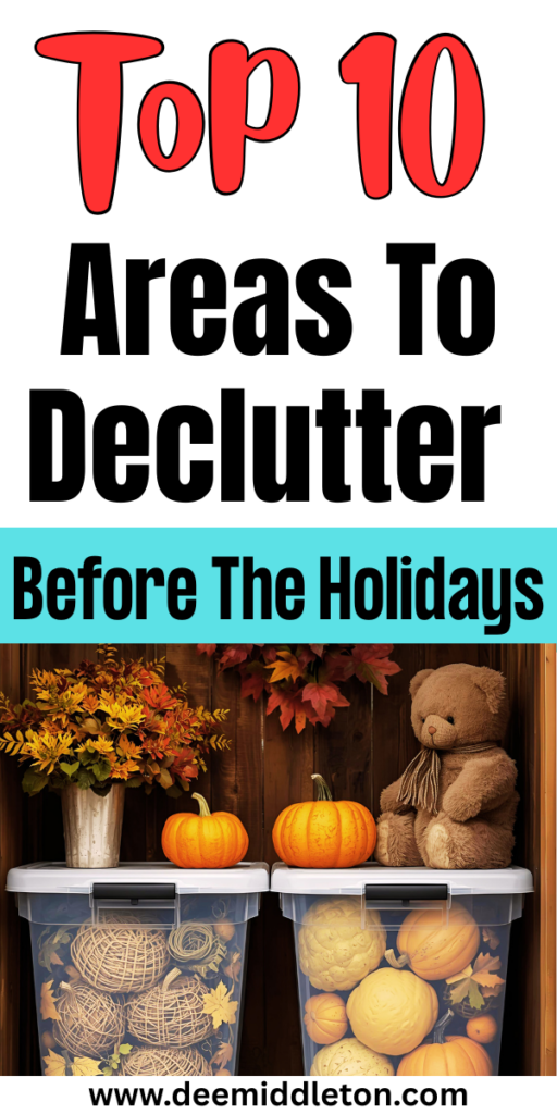 Top 10 Areas To Declutter Before The Holidays - Planning HacksDeclutter ThingsPlanning And OrganizingOrganization PlanningOrganize Your LifeGood HabitsLife OrganizationSelf Improvement TipsDeclutterHoliday Decluttering ChecklistTop 10 Areas To Declutter Before The HolidaysHoliday Organization StorageDecluttering Tips PdfHotel ToiletriesHoliday CleaningHoliday OrganizationCoupon OrganizationStorage Closet Organization