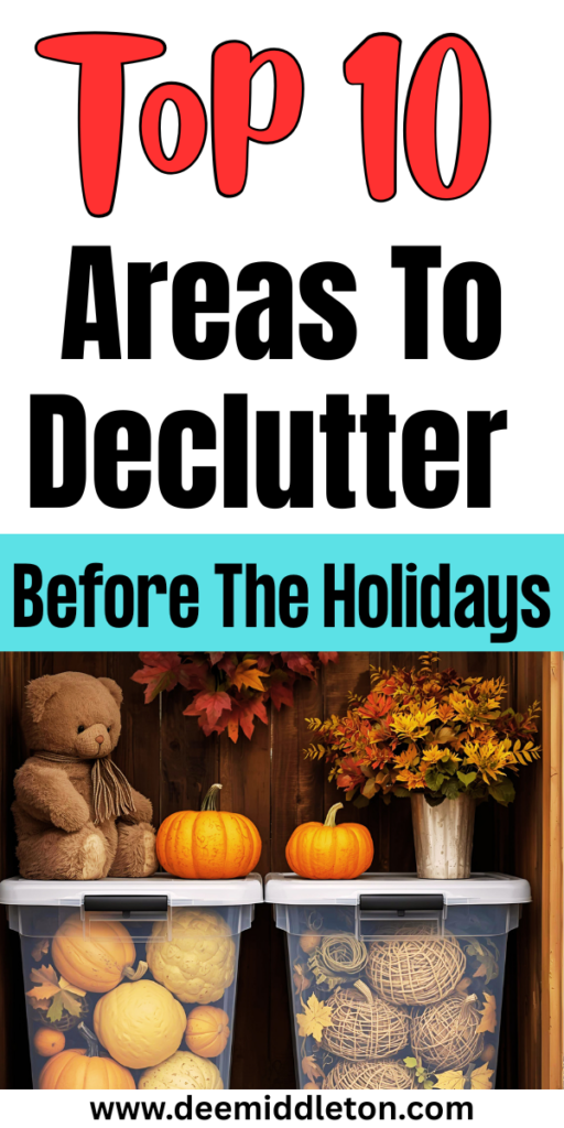 Top 10 Areas To Declutter Before The Holidays - Planning HacksDeclutter ThingsPlanning And OrganizingOrganization PlanningOrganize Your LifeGood HabitsLife OrganizationSelf Improvement TipsDeclutterHoliday Decluttering ChecklistTop 10 Areas To Declutter Before The HolidaysHoliday Organization StorageDecluttering Tips PdfHotel ToiletriesHoliday CleaningHoliday OrganizationCoupon OrganizationStorage Closet Organization