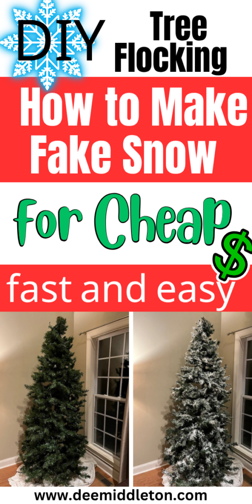 DIY Tree Flocking: How to Make Fake Snow for Cheap - How To Flock A Christmas Tree DiyHow To Clean A Flocked Christmas TreeFlock A Christmas Tree DiyHow To Make Flocking For Christmas TreeDIY Flocked Spruce Flocked Christmas Trees DecoratedFlocked TreesDIY flock Prelit TreeChristmas Tree Decorations Diy