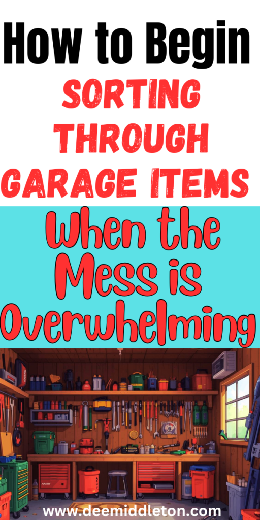 Simple Garage Declutter Checklist - Garage Decluttering IdeasGarage DeclutterSummer Decluttering Ideas For GarageCleaning GarageGarage Clean OutCleaning Garage ClutterMessy Garage With ClutterOrganized Garage After DeclutteringDeclutter Garage