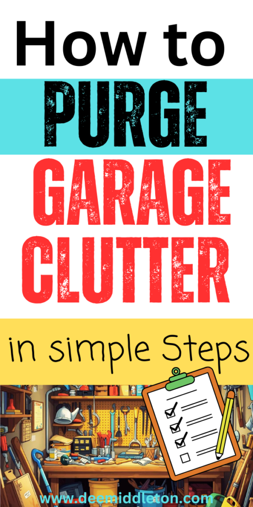 Easy Garage Declutter - Declutter GarageHousekeeping ScheduleGarage ClutterGarage Organization TipsClutter SolutionsDeep Cleaning ChecklistMessy HouseClean GarageGarage Organize