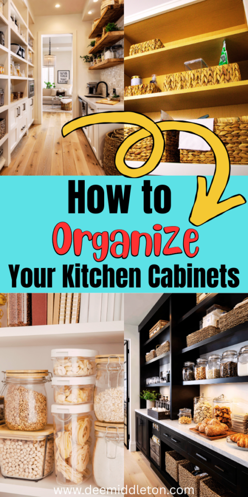How to Organize Your Kitchen Cabinets - Kitchen Cupboard OrganizationClever Kitchen StorageKitchen Drawer OrganizationKitchen Cabinet OrganizationSmart KitchenCan OrganizerKitchen DrawersDrawer OrganizersPantry Cabinet