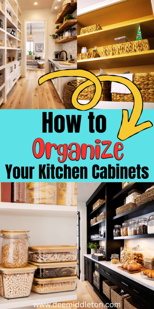 How to Organize Your Kitchen Cabinets - Kitchen Cupboard OrganizationClever Kitchen StorageKitchen Drawer OrganizationKitchen Cabinet OrganizationSmart KitchenCan OrganizerKitchen DrawersDrawer OrganizersPantry Cabinet