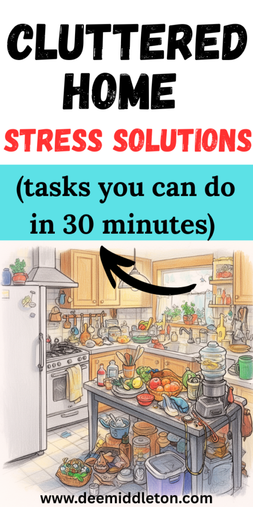 Cluttered Home Stress Solutions (tasks you can do in 30 minutes) - Spring Cleaning DeclutterEasy House Cleaning ScheduleHome Cleaning RemediesDeclutter HelpHome Maintenance ScheduleClean ClutterEasy House CleaningHow To Be More OrganizedGetting Organized At Home