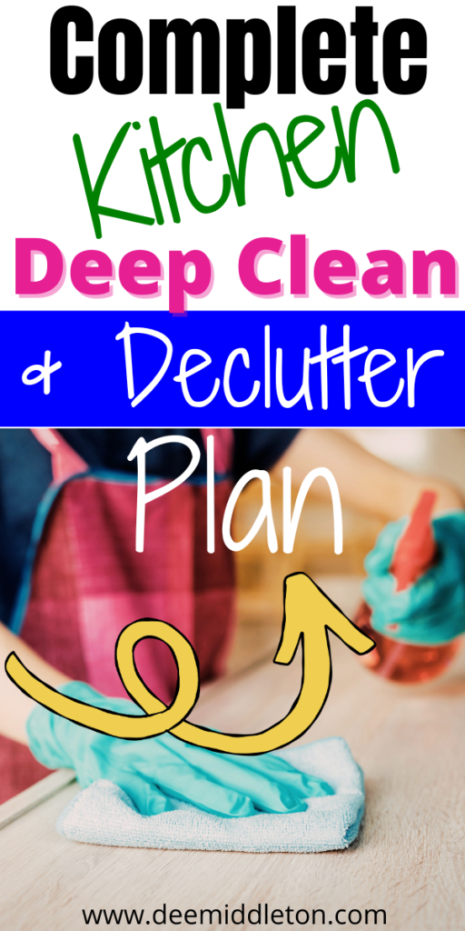 Complete Kitchen Deep Clean and Declutter - Cleaning List For KitchenClean The Kitchen ChecklistWeekly Kitchen Cleaning ChecklistClean Kitchen ChecklistDetailed Cleaning ListKitchen Clean ListMaster Cleaning ChecklistHow To Clean The KitchenWeekly Deep Cleaning Checklist