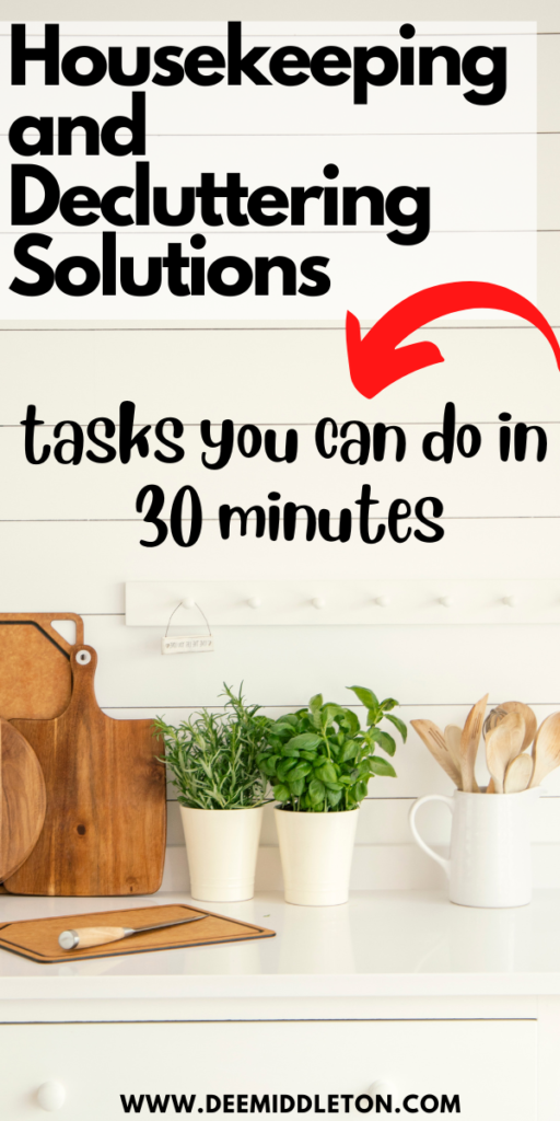Housekeeping and Decluttering Solutions (tasks you can do in 30 minutes) - Daily Housekeeping Cleaning ChecklistHome Housekeeping Cleaning ChecklistHousekeeping Cleaning ChecklistPrintable Housekeeping Cleaning ChecklistWeekly Housekeeping Cleaning ChecklistHouse Cleaning Schedule For HousekeeperBasic Housekeeping ChecklistHousekeeping listHousekeeper Supplies