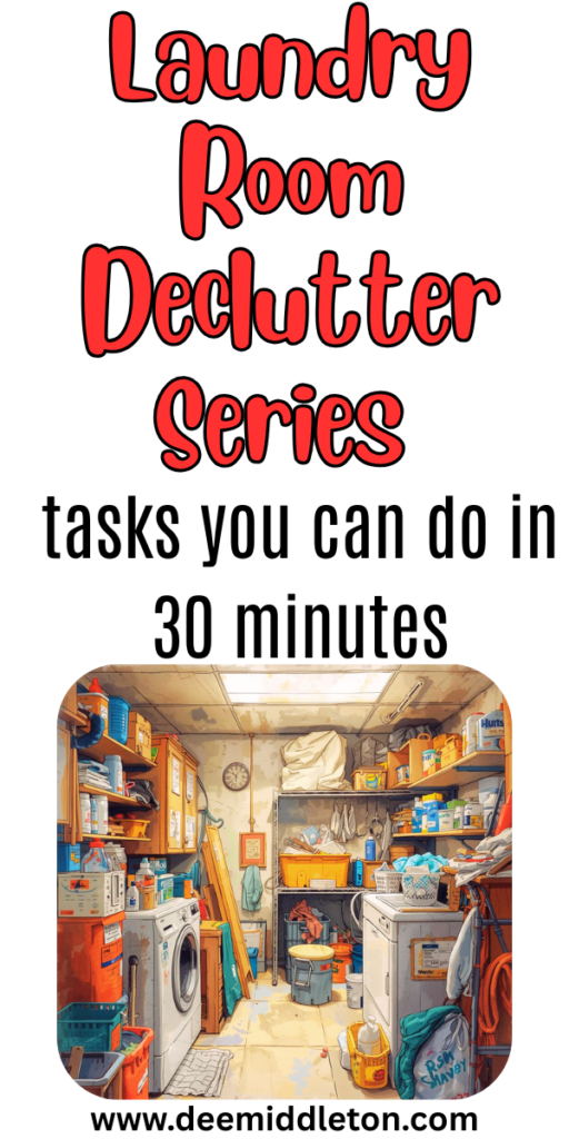 Laundry Room Declutter Series (tasks you can do in 30 minutes) - Laundry Room ClutterOrganizing Laundry For BeginnersHow To Declutter Laundry SpaceHow To Organize Family LaundryCluttered Laundry Room OrganizationDisorganized Laundry RoomHow To Organize A Messy Laundry RoomHow To Organize A Laundry RoomHow To Organize Laundry Efficiently