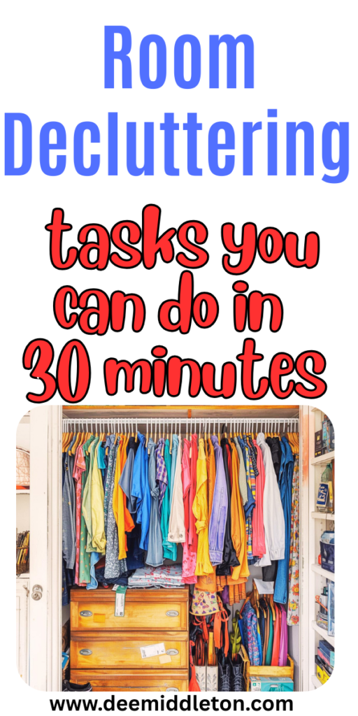 Room Decluttering (tasks you can do in 30 minutes) - Declutter Room By RoomTips On Decluttering HouseHome Cleaning And OrganizingHow To Unclutter Your HouseDeclutter OrganizationDecluttering KitchenOrganize And Declutter HomeWays To Declutter Your HomeDeclutter And Organize Home