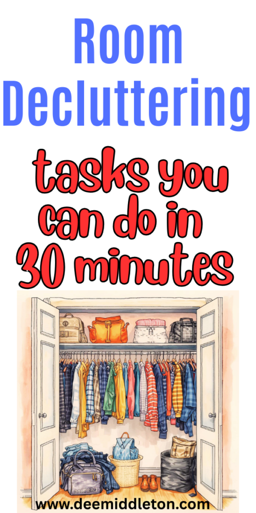Room Decluttering (tasks you can do in 30 minutes) - Declutter Room By RoomTips On Decluttering HouseHome Cleaning And OrganizingHow To Unclutter Your HouseDeclutter OrganizationDecluttering KitchenOrganize And Declutter HomeWays To Declutter Your HomeDeclutter And Organize Home