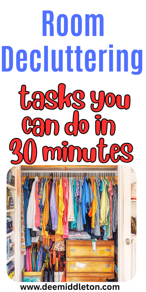 Room Decluttering (tasks you can do in 30 minutes) - Declutter Room By RoomTips On Decluttering HouseHome Cleaning And OrganizingHow To Unclutter Your HouseDeclutter OrganizationDecluttering KitchenOrganize And Declutter HomeWays To Declutter Your HomeDeclutter And Organize Home