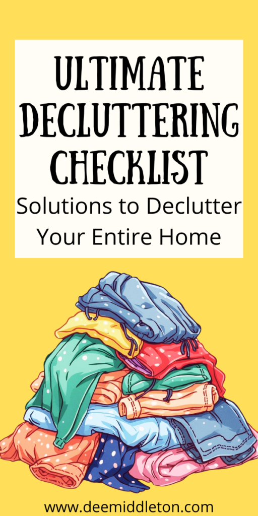 Ultimate Decluttering Checklist - House Declutter ListDeclutter 101100 Things To DeclutterDeclutter My LifeTips On Decluttering HouseQuick Decluttering IdeasDecluttering ListsDeclutter EverythingDeclutter Method