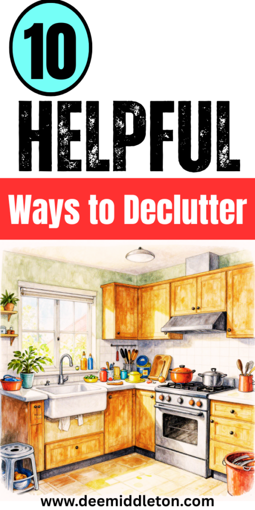 10 Helpful Ways to Declutter - Decluttering And OrganizingStorage Clean OutDecluttering TipsGet Rid Of Clutter OrganizingHow To Get Rid Of ClutterHow To Let Go Of ClutterClear The ClutterLetting Go Of StuffLetting Go Of Stuff Clutter