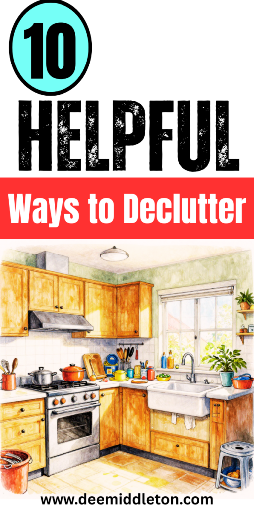 10 Helpful Ways to Declutter - Decluttering And OrganizingStorage Clean OutDecluttering TipsGet Rid Of Clutter OrganizingHow To Get Rid Of ClutterHow To Let Go Of ClutterClear The ClutterLetting Go Of StuffLetting Go Of Stuff Clutter