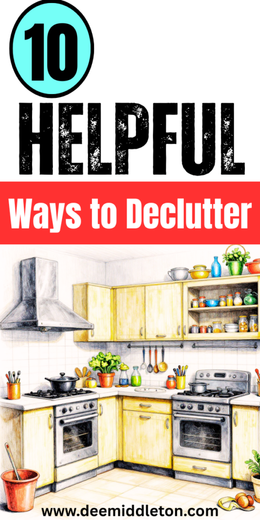 10 Helpful Ways to Declutter - Decluttering And OrganizingStorage Clean OutDecluttering TipsGet Rid Of Clutter OrganizingHow To Get Rid Of ClutterHow To Let Go Of ClutterClear The ClutterLetting Go Of StuffLetting Go Of Stuff Clutter