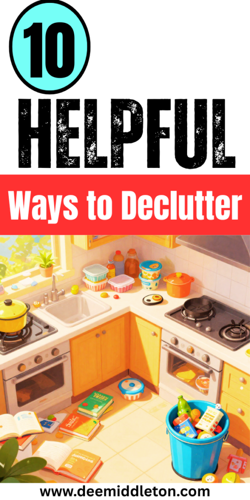 10 Helpful Ways to Declutter - Decluttering And OrganizingStorage Clean OutDecluttering TipsGet Rid Of Clutter OrganizingHow To Get Rid Of ClutterHow To Let Go Of ClutterClear The ClutterLetting Go Of StuffLetting Go Of Stuff Clutter