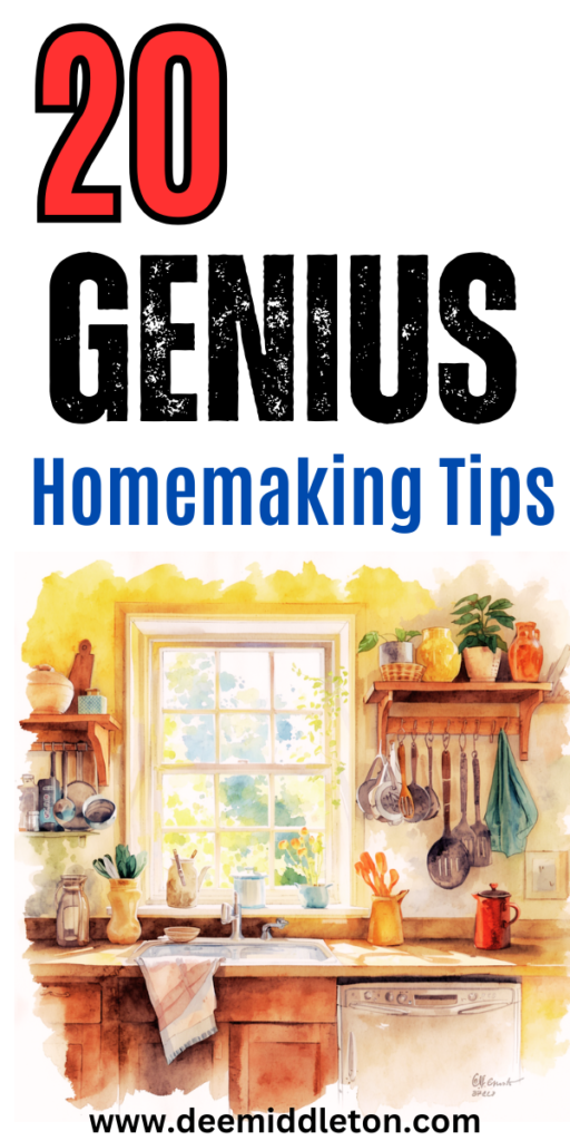 20 Genius Homemaking Tips - Sahm ScheduleDaily Routine ScheduleSimple Living LifestyleDaily Routine ChartMom RoutineMom ScheduleFamily ScheduleRoutine ChartPeaceful HomeCleaning Hacks Tips And TricksNatural Cleaning SolutionsFrugal LivingCleaning Routine