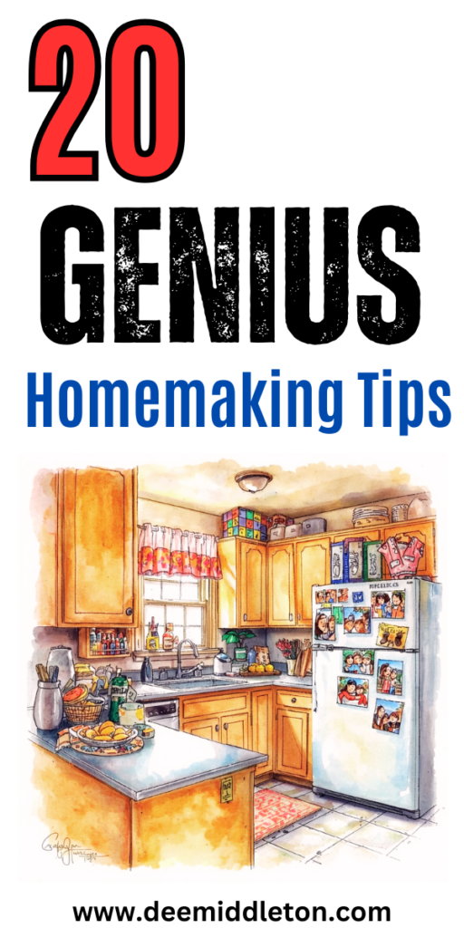 20 Genius Homemaking Tips - Sahm ScheduleDaily Routine ScheduleSimple Living LifestyleDaily Routine ChartMom RoutineMom ScheduleFamily ScheduleRoutine ChartPeaceful HomeCleaning Hacks Tips And TricksNatural Cleaning SolutionsFrugal LivingCleaning Routine