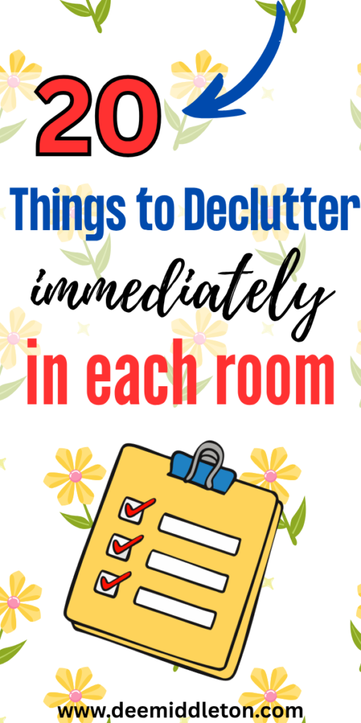 20 Things to Declutter - 100 Things To Declutter100 Things To Get Rid Of To Simplify Your HomeHow To Declutter A Tiny Home10 Things To DeclutterList Of Items To DeclutterTips For Decluttering Household ItemsDecluttering Tips Clutter Free HomeBeginner's Guide To DeclutteringDecluttering Home
