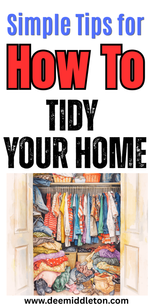 How To Tidy Your Home - Clean SpaceFast CleaningCleaning DayPeaceful HomeClutter FreeRoom SetupDiy Cleaning ProductsCool Rooms