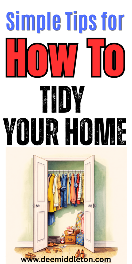 How To Tidy Your Home - Clean SpaceFast CleaningCleaning DayPeaceful HomeClutter FreeRoom SetupDiy Cleaning ProductsCool Rooms