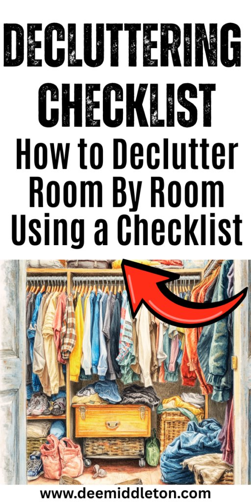 Decluttering Checklist - To Do List For Home2026 Declutter ListHelp Me Organize My HouseEliminate ClutterDecluttering Room By RoomMonthly Declutter ChallengeDeclutter ListsDeclutter StorageDeclutter Room By Room