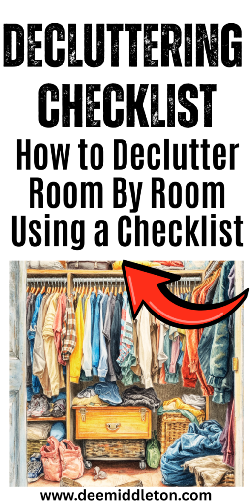 Decluttering Checklist - To Do List For Home2026 Declutter ListHelp Me Organize My HouseEliminate ClutterDecluttering Room By RoomMonthly Declutter ChallengeDeclutter ListsDeclutter StorageDeclutter Room By Room