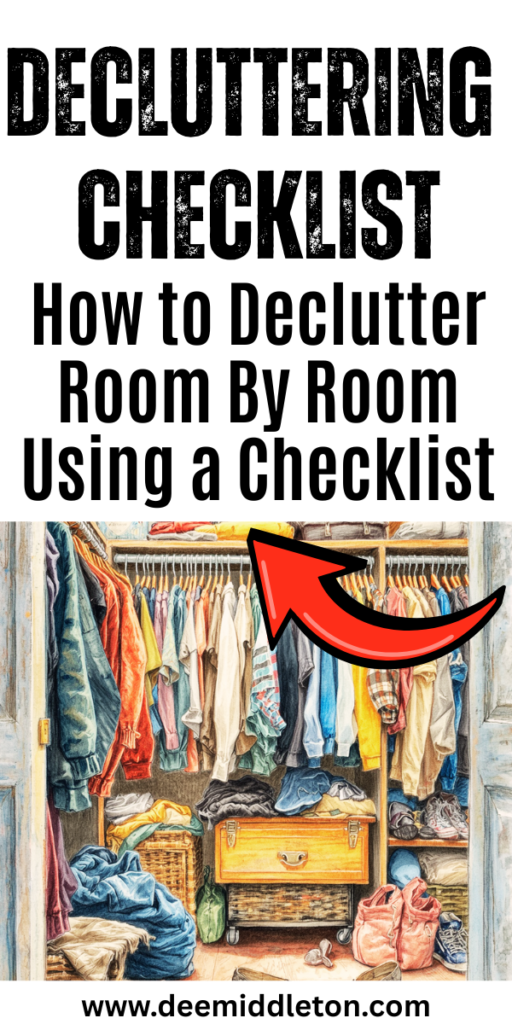 Decluttering Checklist - To Do List For Home2026 Declutter ListHelp Me Organize My HouseEliminate ClutterDecluttering Room By RoomMonthly Declutter ChallengeDeclutter ListsDeclutter StorageDeclutter Room By Room