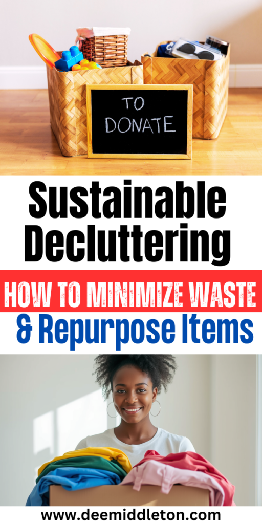 Sustainable Decluttering: How to Minimize Waste & Repurpose Items - Decluttering InspirationMinimalism LifestyleZero Waste KitchenGetting Rid Of ClutterMental ClutterZero Waste LivingHome ManagementClearing ClutterDiy declutter