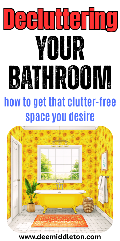 Decluttering Your Bathroom - Bathroom Decluttering Challenge GuideMinimalist Bathroom ChecklistList Of Things In The BathroomBathroom DeclutterHow To Declutter Your ShowerBathroom Drawer Decluttering GuideBathroom Decluttering GuideHow To Declutter BathroomDecluttering Bathroom