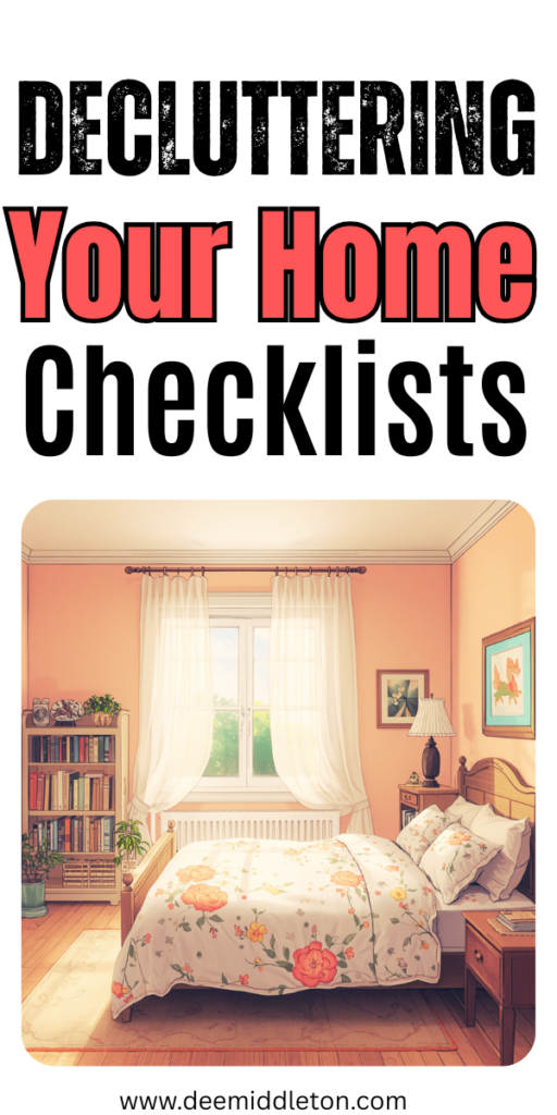Decluttering Your Home Checklists - Home List ChecklistHouse List ChecklistDeclutter House ChecklistHome Declutter ChecklistDeclutter Home ChecklistKeep Or Toss ChecklistDeclutter Checklists30-day Decluttering Challenge Printable ChecklistDecluttering Checklists 