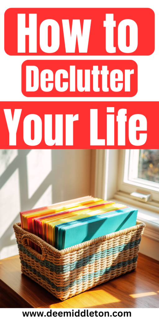 Declutter Your Life - Declutter ListHow To DeclutterDecluttering IdeasDeclutter ChecklistDeclutter ChallengeOrganization ListsHidden SpacesDeclutter Your LifeCleaning Organizing