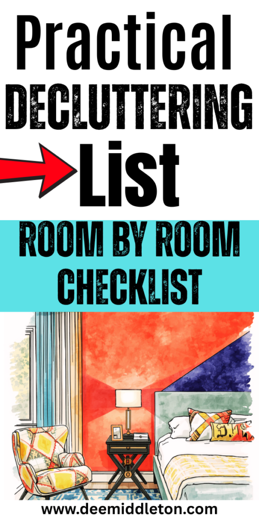 Practical Decluttering List - Free Decluttering ChecklistDecluttering Lists Free PrintablePrintable Room Cleaning GuideDeclutter Checklist Printables FreeDecluttering Checklist PrintablesPrintable Room By Room Cleaning ChecklistDeclutter Checklist PrintablesDecluttering Checklist TemplateEditable Declutter Checklist