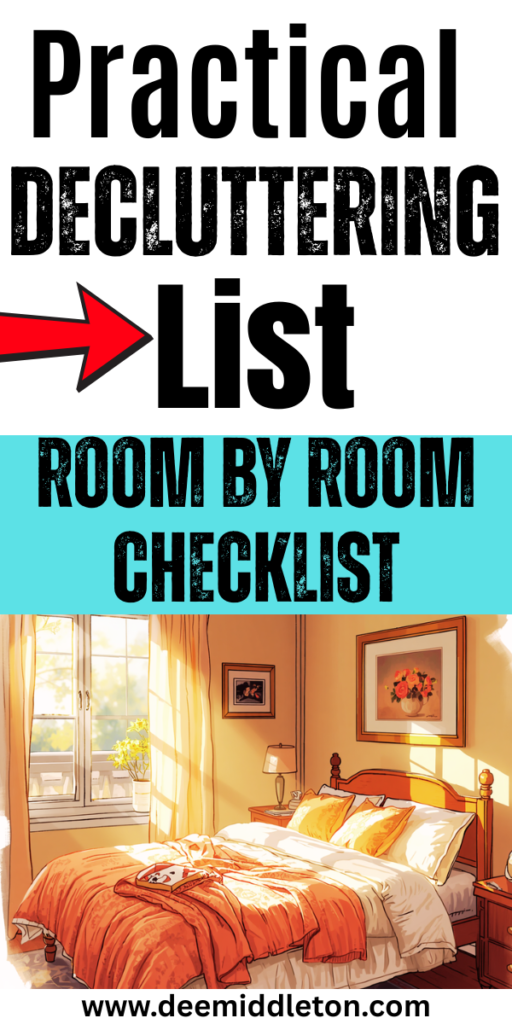 Practical Decluttering List - Free Decluttering ChecklistDecluttering Lists Free PrintablePrintable Room Cleaning GuideDeclutter Checklist Printables FreeDecluttering Checklist PrintablesPrintable Room By Room Cleaning ChecklistDeclutter Checklist PrintablesDecluttering Checklist TemplateEditable Declutter Checklist