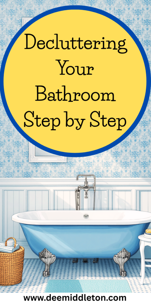 Decluttering Your Bathroom Step by Step - How To Hide Bathroom ClutterBathroom DeclutterHow To Declutter Your ShowerDecluttering BathroomHow To Declutter BathroomBathroom Decluttering GuideHow To Declutter Bathroom SpaceBathroom Drawer Decluttering GuideDeclutter Bathroom Counter