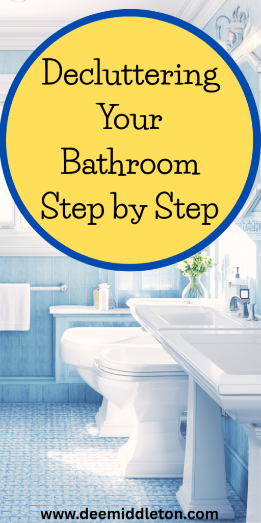 Decluttering Your Bathroom Step by Step - How To Hide Bathroom ClutterBathroom DeclutterHow To Declutter Your ShowerDecluttering BathroomHow To Declutter BathroomBathroom Decluttering GuideHow To Declutter Bathroom SpaceBathroom Drawer Decluttering GuideDeclutter Bathroom Counter