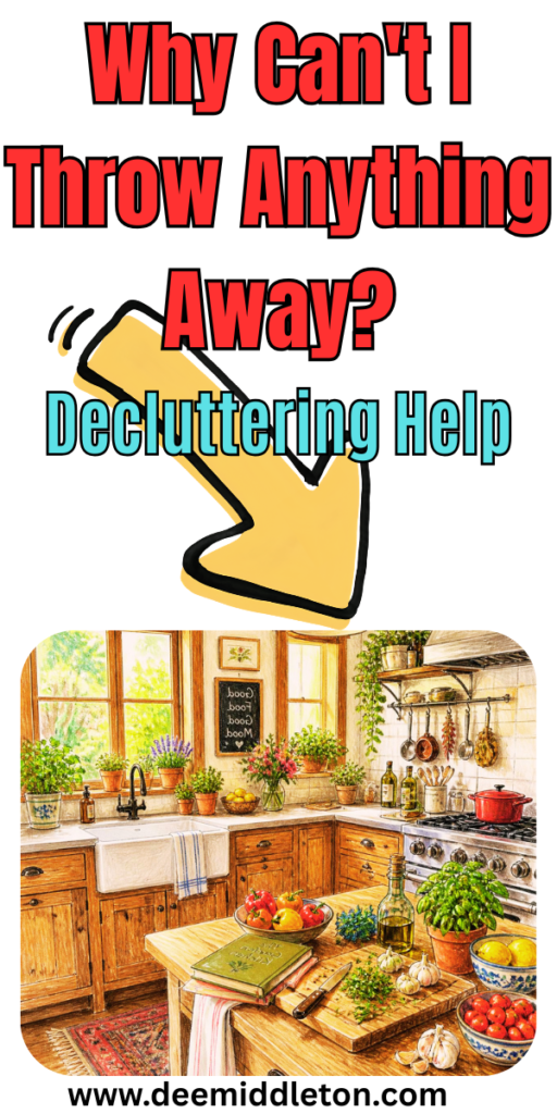 Why Can't I Throw Anything Away? - Decluttering helpDeclutterDeclutter your lifeDecluttering listDecluttering checklistList of things to declutter clutter controlKonmari MethodClutter FreeEverything ChangesDo EverythingPractical AdviceHow To Better YourselfDeclutter